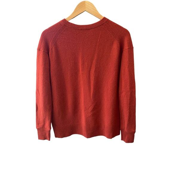 Vince 100% Cashmere Long Sleeve Sweater Top Russet Orange Womens Small MSRP $320 - Picture 2 of 10